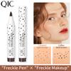 Ручка QIC Natural с имитацией веснушек, развитие цвета, водонепроницаемая, легко окрашивается, ручка для веснушек без макияжа, косметический макияж