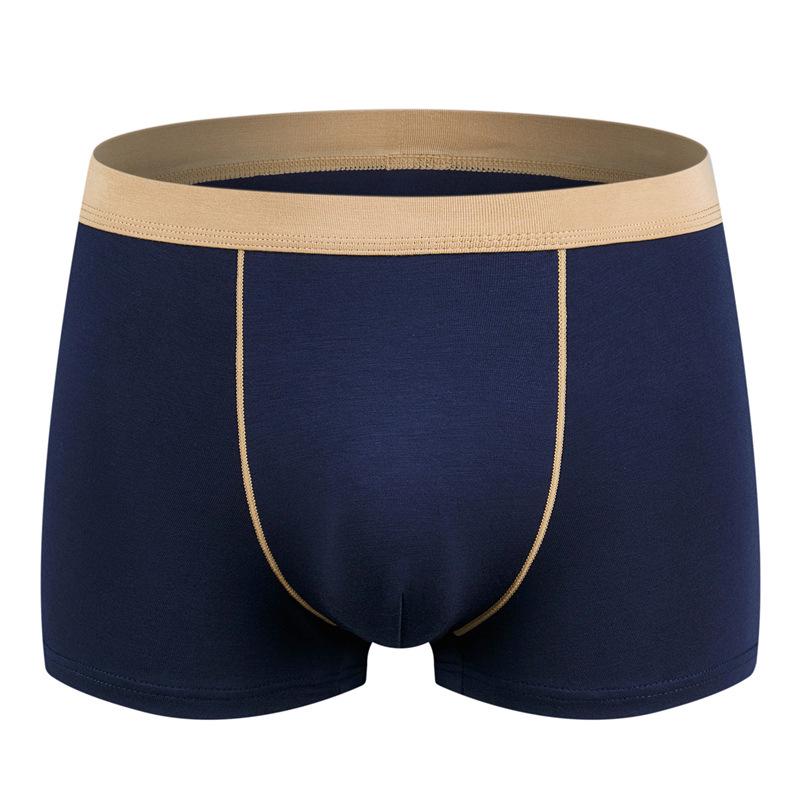 Мужское нижнее белье бесшовное сексуальное больших размеров с плоскими углами, свободные молодежные трусы средней посадки