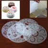 Eco Friendly High Quality 4 Styles Flower Heart Spray Stencils Birthday Cake Mold Decorating ARI