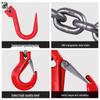 Heavy-Duty Manganese Steel Double Hook Lifting Chain