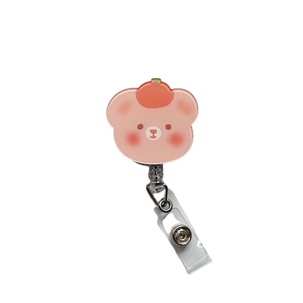 Bear Name Tag School Supplies Office Supplies Nurse Doctor Retractable Badge Reel Name Card Holder Badge Holder ID Card Clips