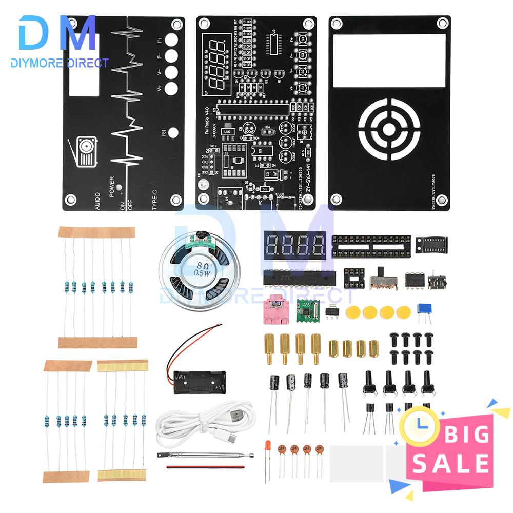 DC 5V RDA5807M Радиокомплект FM Электронная сборка Полный диапазон Пайка Сборка DIY Тип loose parts Type C
