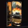 Чехол «Танки-истребитель» «Военный корабль» для Samsung Galaxy Note 20 Ultra 10 Lite 9 8 A53 A52 A12 S22 S21 FE S20 Plus, черный чехол из ТПУ для телефона
