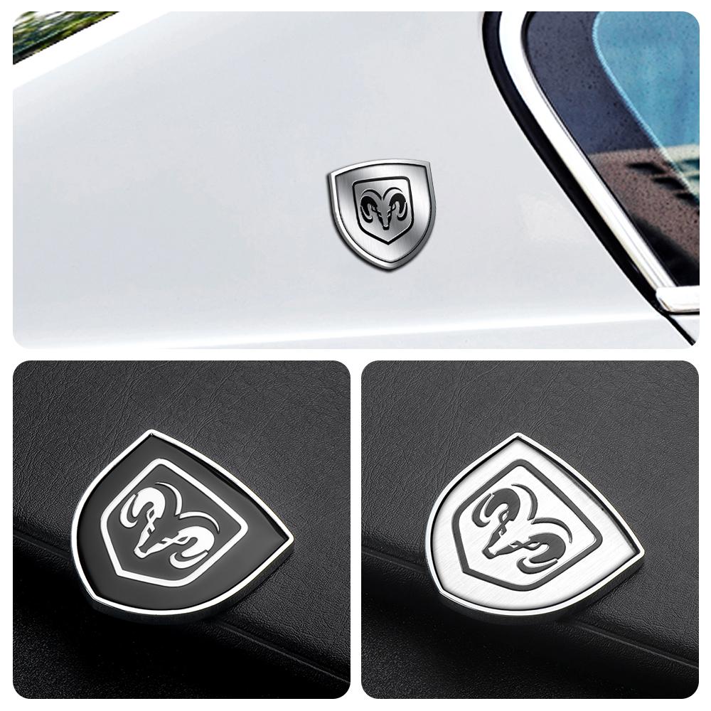 Car Body Badge Side Window Trunk Sticker 3D Metal Fender Decoration Accessories For Dodge Durango Caliber Dakota Neon SXT Nitro T777
