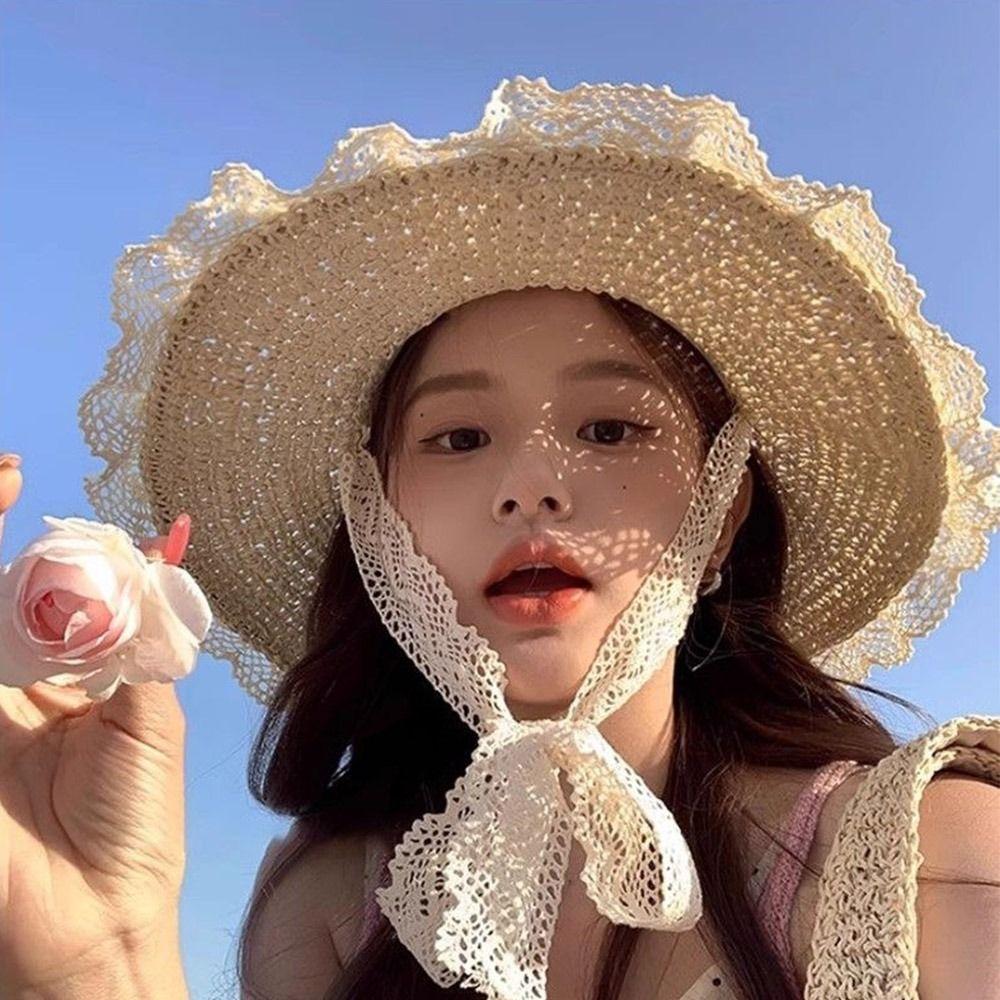 Beach Straw Hat UV Protection Fisherman Cap New Beach Hats