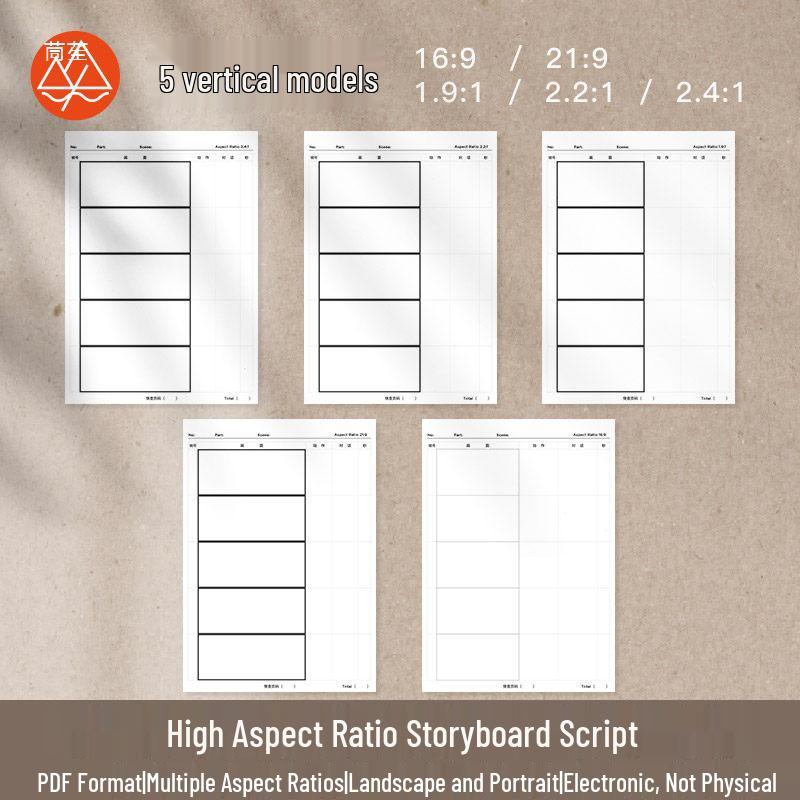 iPad Animation Concept Design & Storyboard Book for Notability & Goodnotes