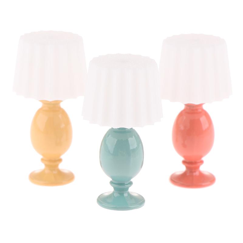 1:12 миниатюрных настольных ламп для кукольного домика, модель для изучения, мебель для кукольного домика, украшение для микросцены, световое украшение, игрушки для ролевых игр