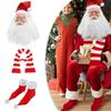 Вечеринка переодеваний Санты Косплей Рождественский костюм Санты для взрослых Рождественский костюм Санты Маска для лица
