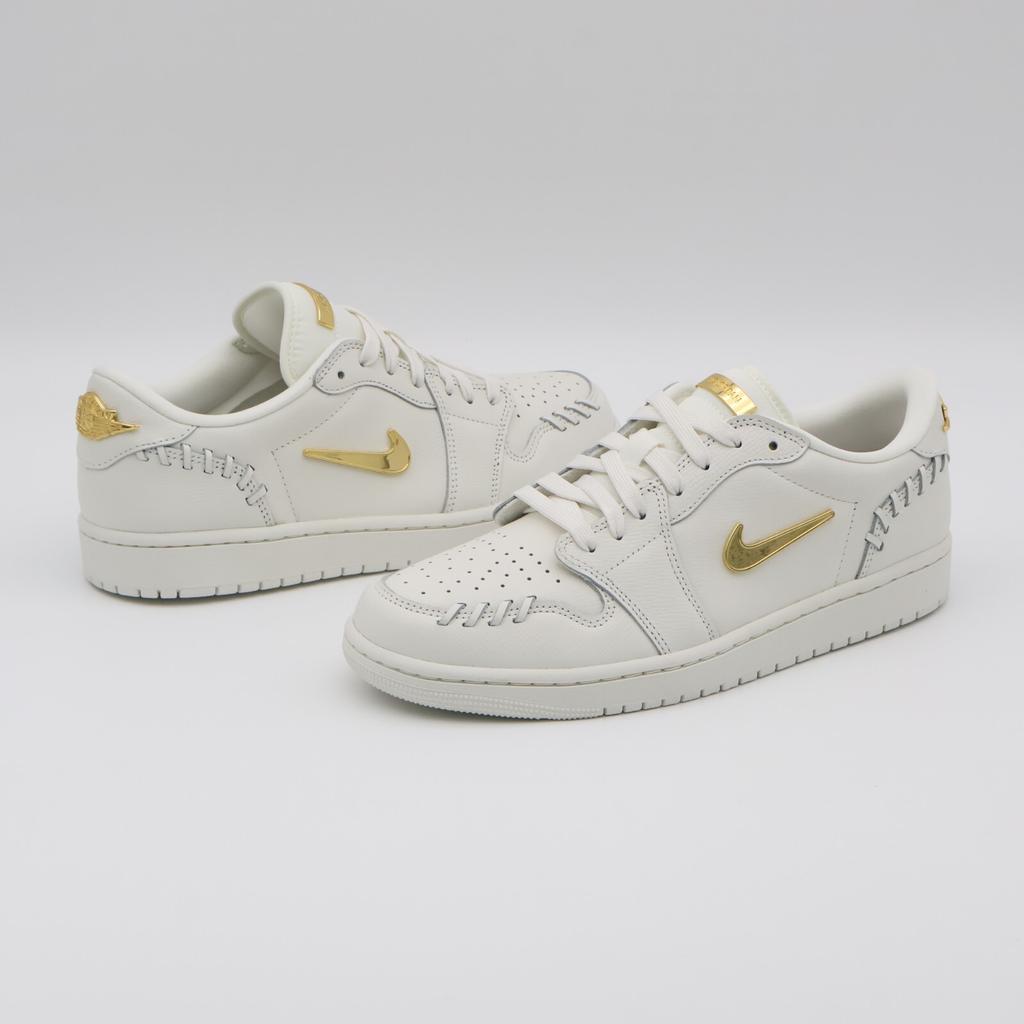 FN5032-100 Nike Air Jordan 1 Low Метод изготовления Белый Золотой (Женский)