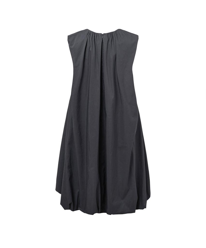 Amomento Cotton Volume Shirring Dress_Charcoal