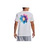 Under Armour Back Graphic Print Round Neck Short Sleeve T-Shirt Men Tops White 1373998-100