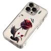 Curve rose for iphone17promax mobile phone case apple 16/14 pro Japan and Korea 13/12/15 women