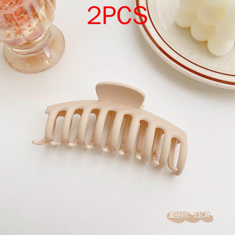 2 шт., комплект головных уборов премиум-класса, новые женские модные зажимы для волос, кофейные, черные, акриловые, большие заколки для волос, зажим для женщин, заколка, аксессуары для волос