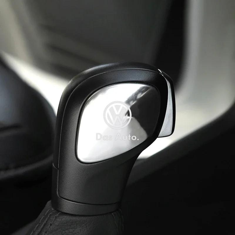 lmn1 ·Auto Stainless Steel Decoration For Volkswagen VW POLO CC Passat Touran Car Gear Shift Head knob Grip Covers Case Car-Styling