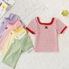 2024 Summer T-Shirt: Cute Candy Color, Short-Sleeve, Fashionable & Versatile for Girls