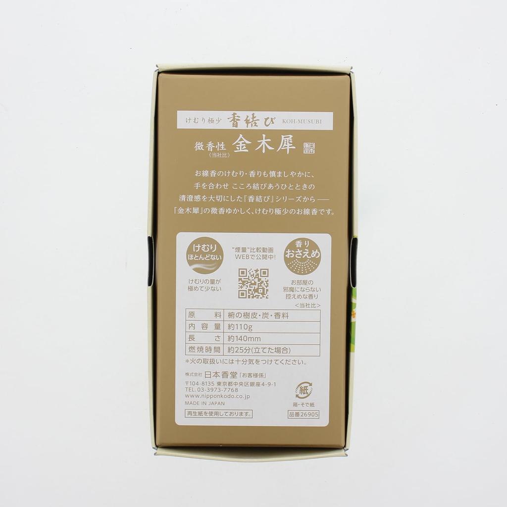 Nippon Kodo Incense Knot слегка ароматизированный османтус роза, упаковка 110 г