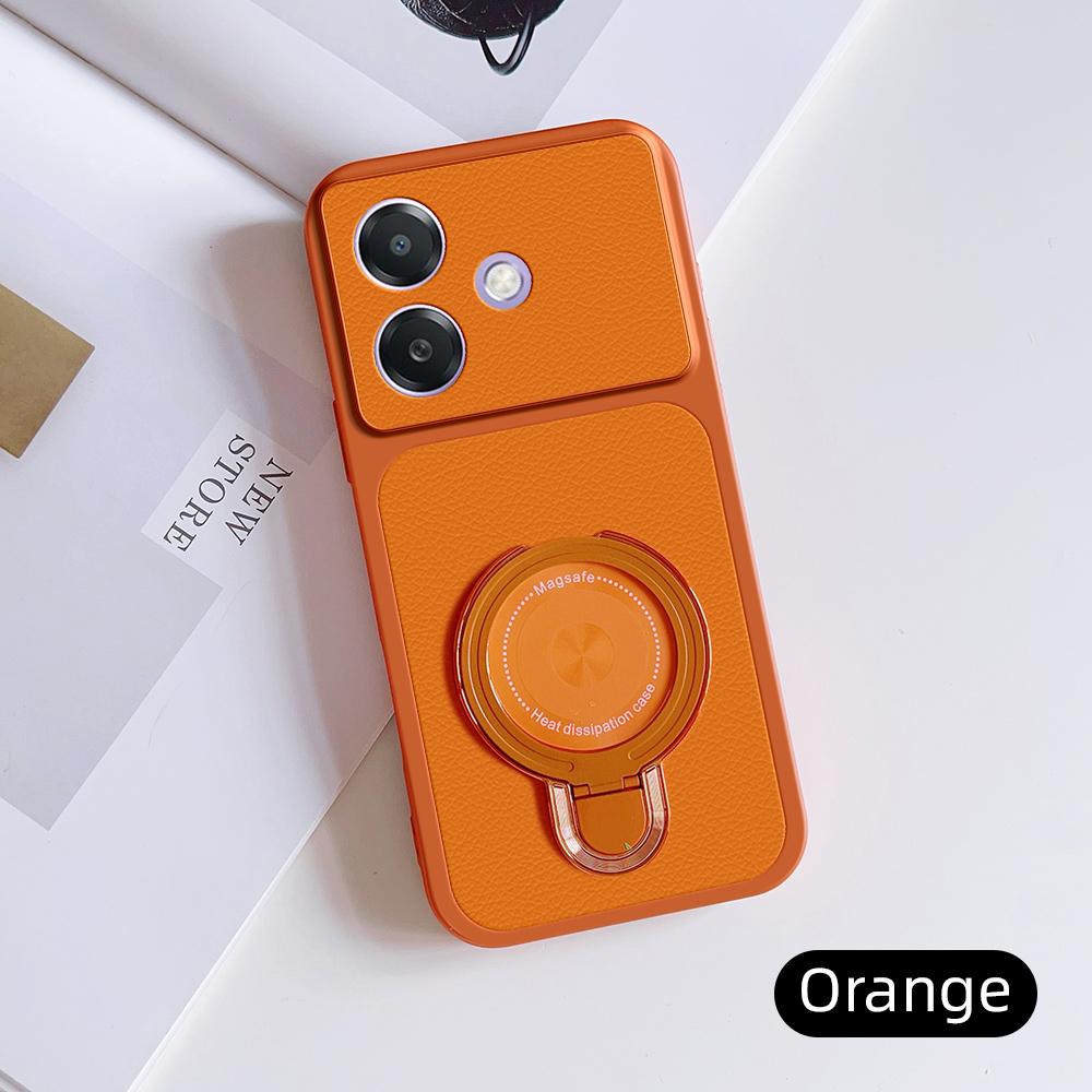 Чехол для Oppo A3x Чехол Oppo A3 Oppo A3i Oppo A60 5G кожаный Чехол Магнитная подставка Держатель Magsafe Подставка Чехол