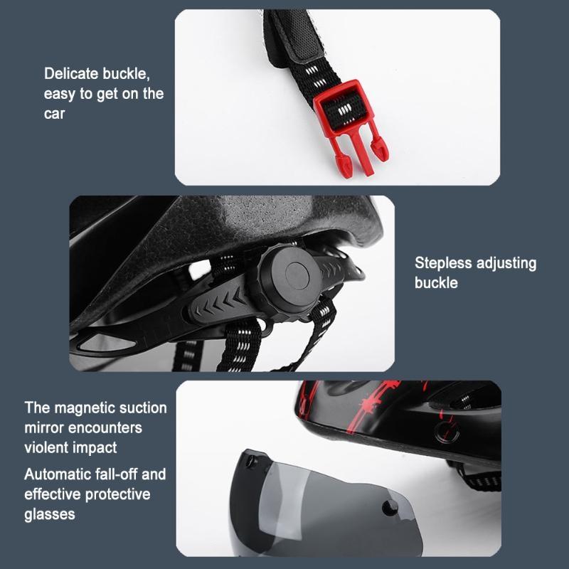 Новый велосипедный шлем с защитой от столкновений, спортивный велосипедный шлем с задним фонарем, портативный, легкий, сверхлегкий, регулируемый шлем для взрослых