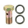 VekAuto Single Banjo Bolt Kit M12x1.25 32mm Length Metric Thread Turbo Brake Line Fitting