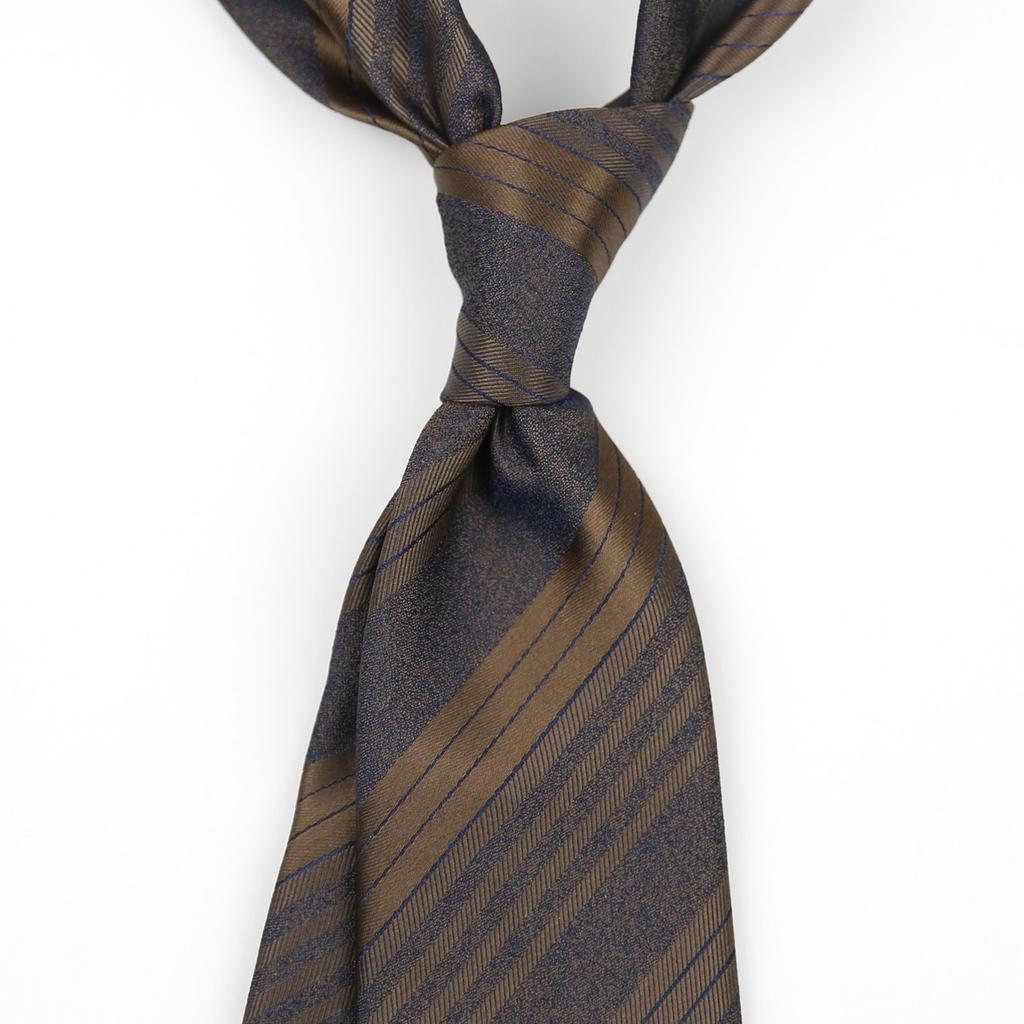 Maillard Color Style 8Cm Casual Dress Business Tie Men'S Retro Beige Coffee Champagne