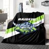 Canberra Raiders Print Flannel Blanket High Quality Warm Comfortable Cover for All Seasons Perfect for Gifts Home Decor