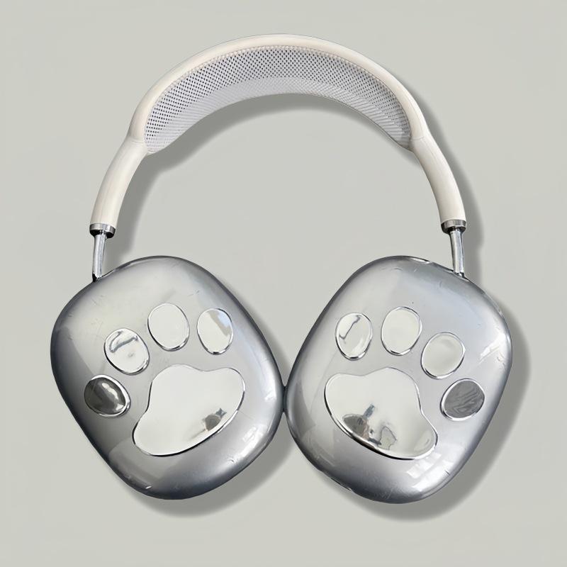 Applicable to Apple AirPods Max headset Bluetooth headset case Cartoon transparent soft case Cute and simple