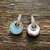 Blue Cat Eye Earrings High End Exquisite Luxury Fashion Ear Buckle Jewelry for Valentine's Day Gift for Her