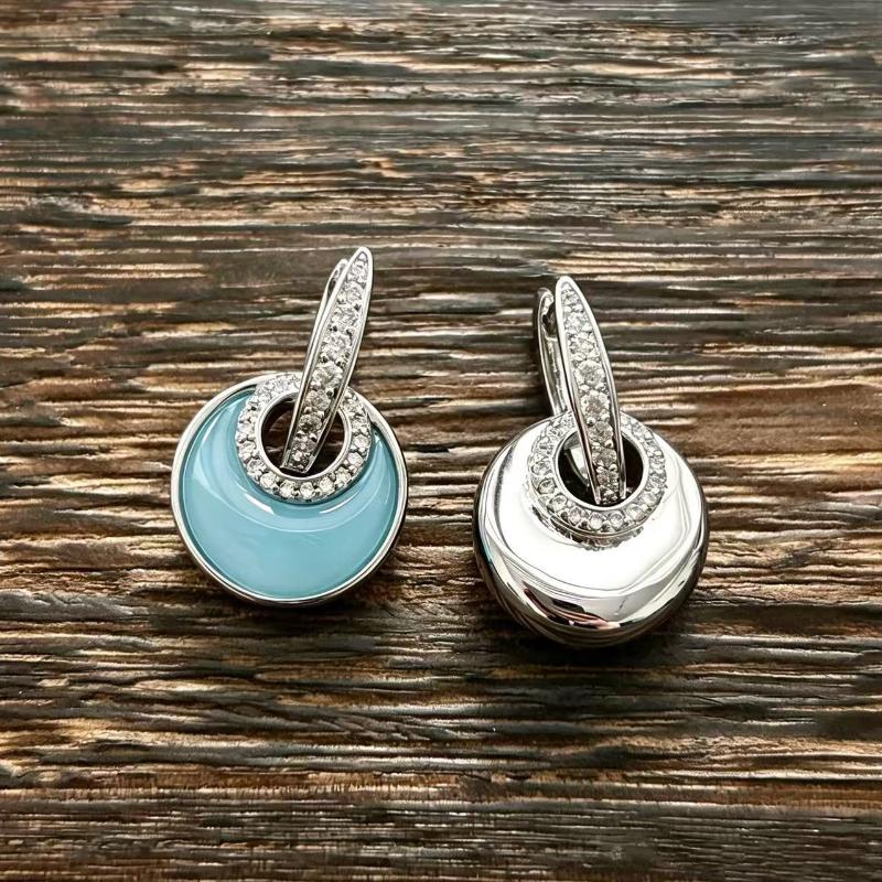 Blue Cat Eye Earrings High End Exquisite Luxury Fashion Ear Buckle Jewelry for Valentine's Day Gift for Her