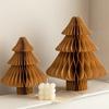 Honeycomb Paper Christmas Tree 3D Foldable Accordion Xmas Tree Winter Tabletop Centerpiece for Holiday