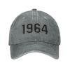 Custom Cool Cotton Born In 1964 Birthday Gift Baseball Cap for Unisex WomenPersonalized Adjustable Adult Dad Hat Hip Hop
