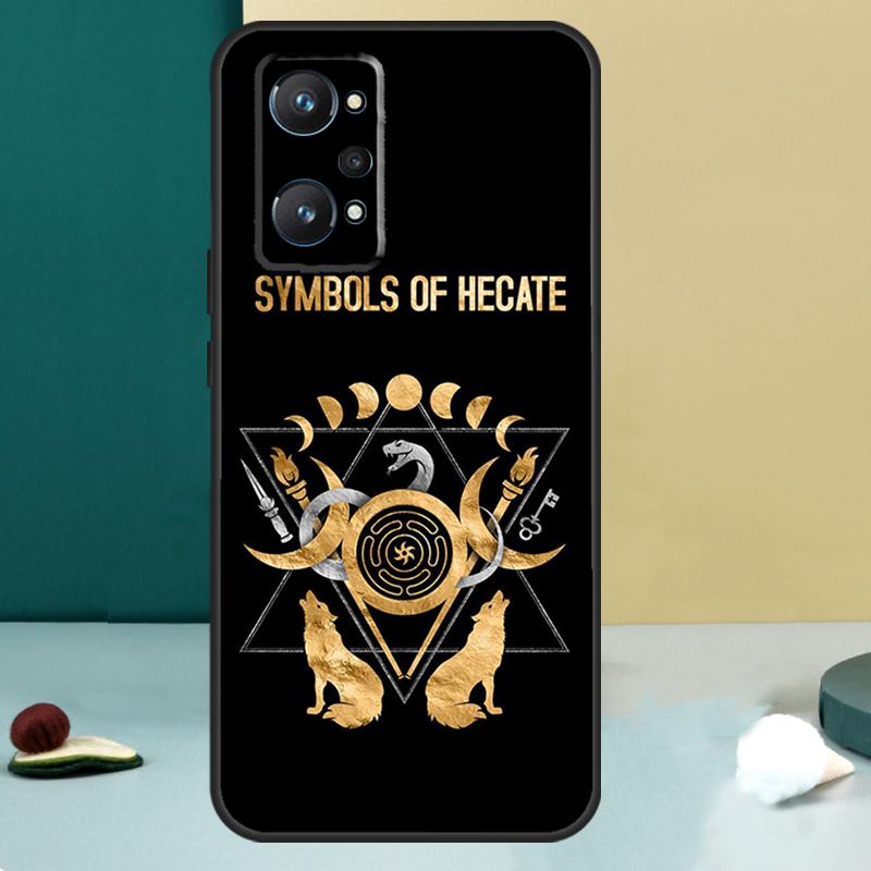 Чехол для OPPO Realme C33 C55 C35 C31 C30 C21Y C25 C11 C15 GT Neo 5 3T 2T 9 10 11 Pro Plus с изображением карты Таро 'Трехлунная Богиня Геката'