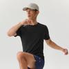 Skechers Дышащая, отводящая влагу, однотонная, удобная футболка, мужские топы P226M293-0018