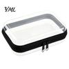 Clear Plastic Box for Gadgets Zipper Storage Bag, Durable Hard Shell Portable Case, Waterproof Travel Pouch Dustproof Container, Headphones Pills And