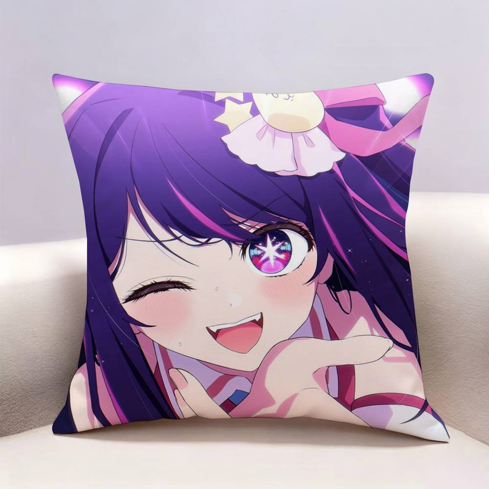 OOshi no Ko Anime Doublesided print Pillow Case Pattern Printed Pillowcase For Living Room Sofa Cushion Cover