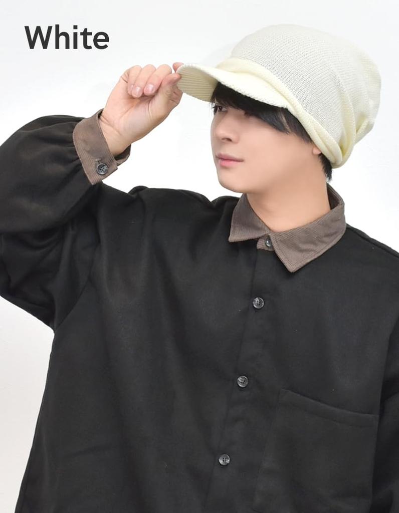 Вязаная шапка с полями, большой размер, хлопковая вязаная шапка, свободный размер, вязаная шапка, всесезонная, защита от холода, унисекс, хлопковая медицинская шапка, размер [Loo&c] для мужчин