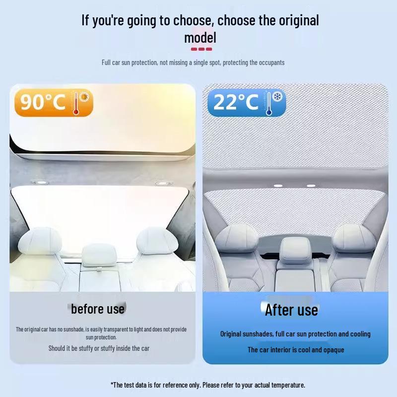 Leapmotor C01 Передний и задний люк Двухсекционная сетка-шторка от солнца с серебристым покрытием и теплоизоляцией