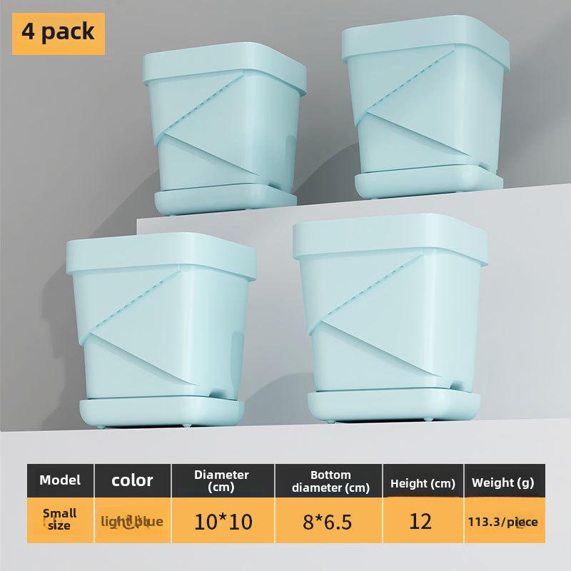 Прочные дышащие пластиковые квадратные цветочные горшки для дома и офиса