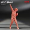 Миниатюрные фигурки 1/87 1/64 1/43 1/24 Игривая очаровательная девочка мальчик креативная сцена фигурка реквизит куклы смоляная диорама модель игрушка подарок