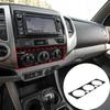 Глянцевая панель крышки переключателей климат-контроля AC Console Piano Black для Toyota Tacoma 06-15