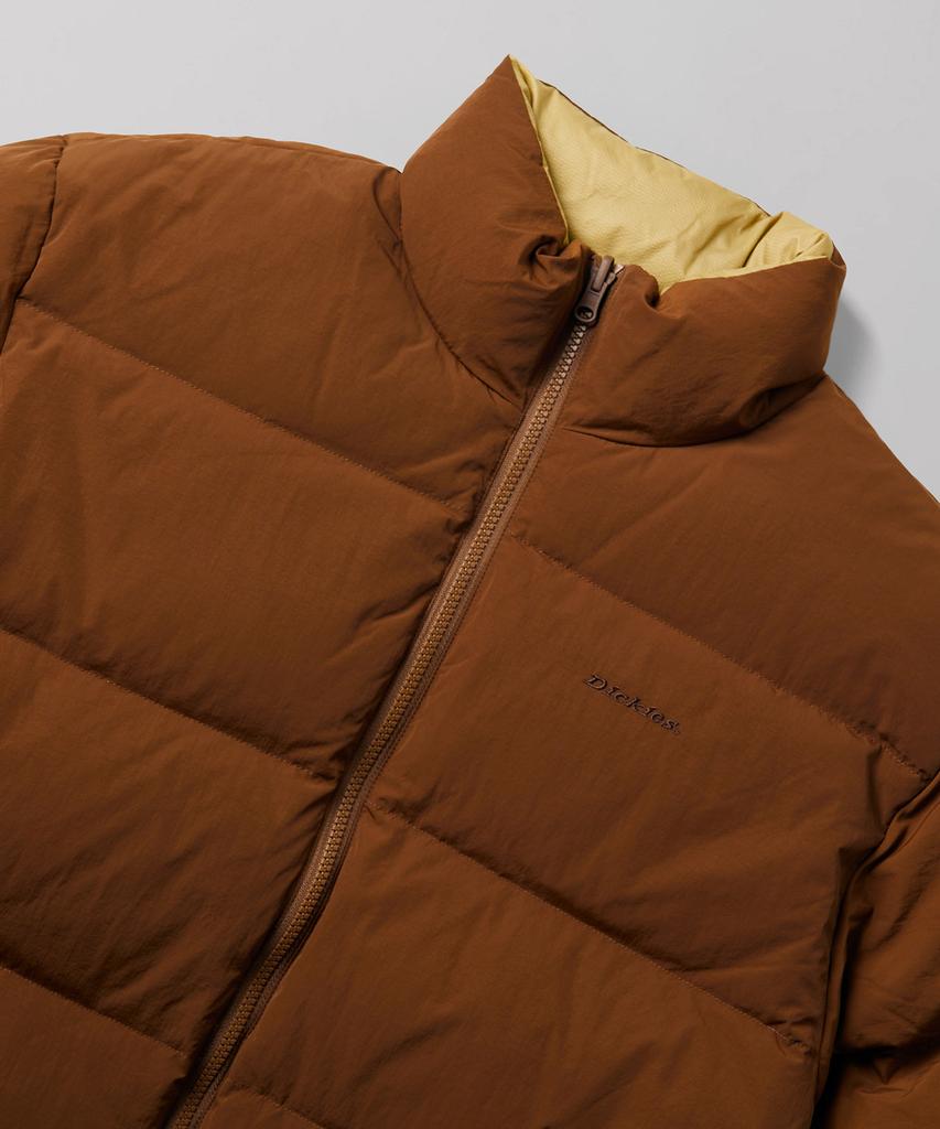 Dickies Двусторонняя тяжелая пуховая куртка Коричневая