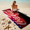 Christmas Gift Halloween Theme Bear Truck Coca Cola beach towel outdoor camping vacation swimming beach towel outdoor absorbent bath towel Y7