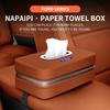 AAAMW1 For Ford Mondeo Focus Explorer Escape Kuga Everest Bronco F-150 Ranger Transit Car-Mounted Leather Tissue Paper Storage Box
