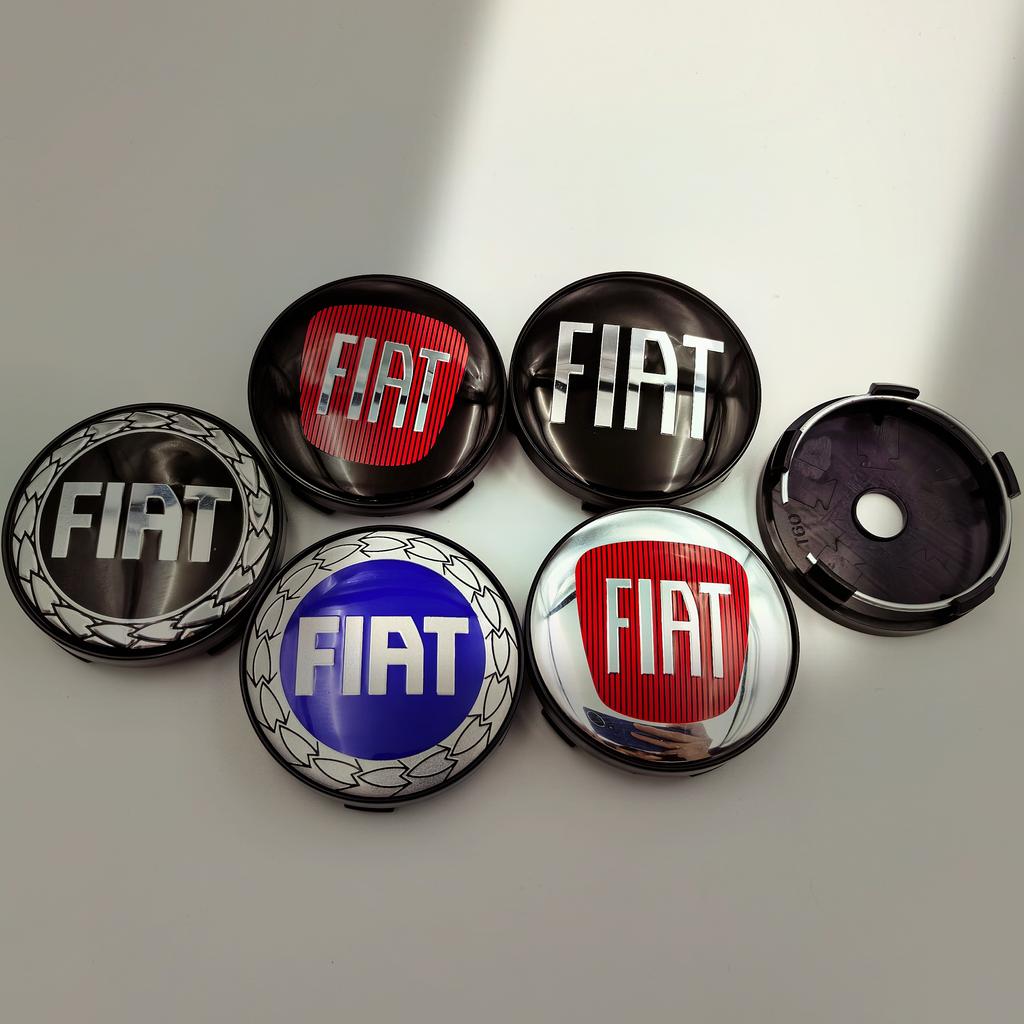 4 шт. 60 мм логотип Fiat Колпачки центральных ступиц колес значок-Пылезащитные крышки для Fiat 500 124 125 Punto Bravo Stilo Panda Abarth-Эмблемы на диски