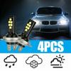 4pcs H7 LED Light Headlight Lamp Bulbs High Low Beam 240W 6000K Car Accessories