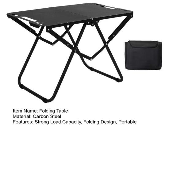 Портативный складной стол Легкий Прочный металлический каркас Складывающийся пополам стол Для улицы Кемпинга Туризма Бэкпэкинга Барбекю Тактический Складной стол