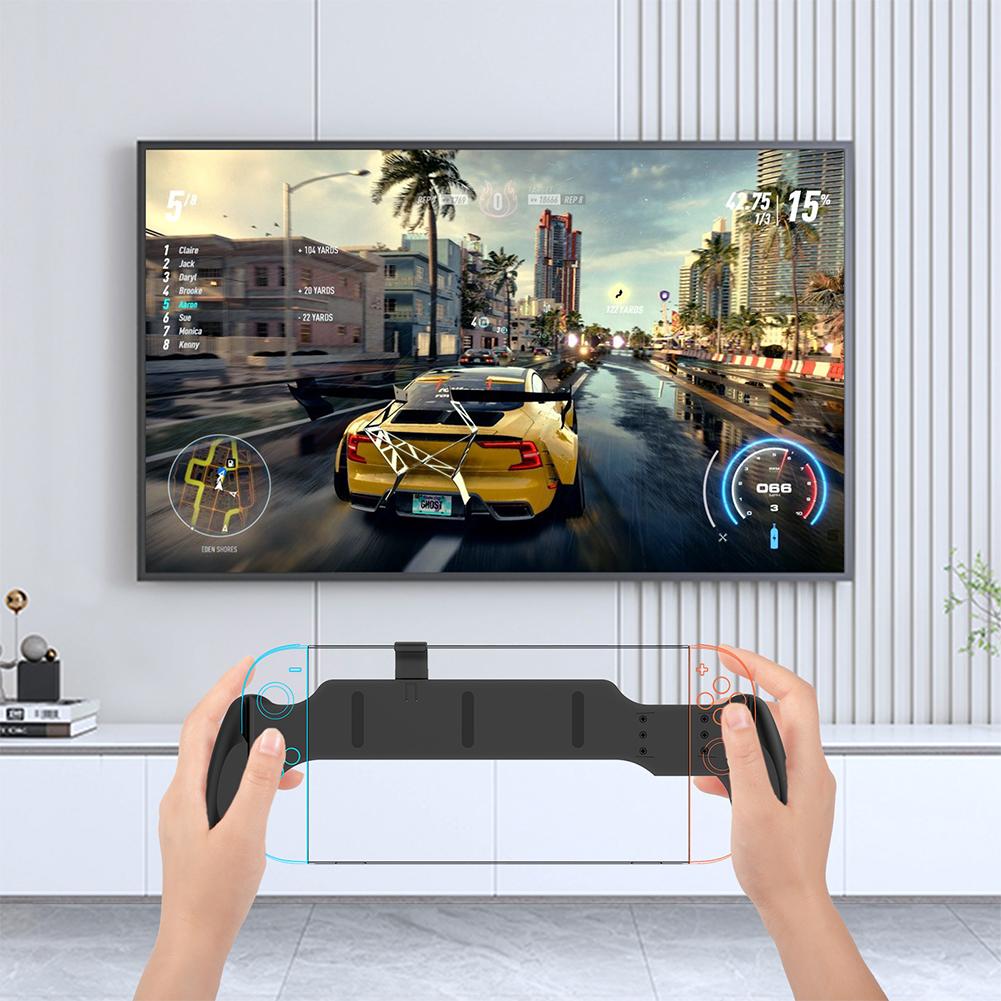 Чехол для Switch 2 с ручкой-подставкой, эргономичная ручка для рук, защитная крышка, подставка для игровой консоли, держатель-грип для Switch, для Switch OLED