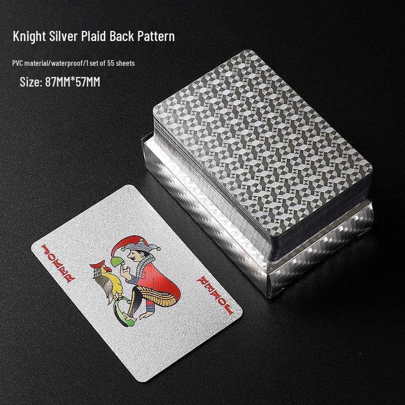 Luxury Gold PVC Playing Cards: Waterproof, Fold-Proof, Wear and Dirt Resistant, Washable.
