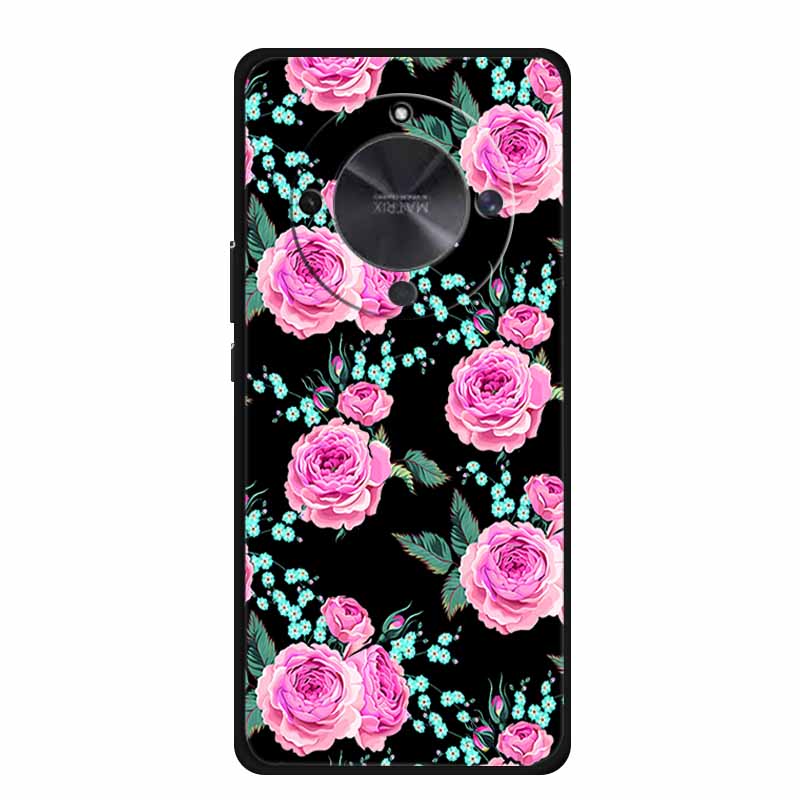 Coque For Honor X70 5G Case Cartoon Cat Funda Black Silicone Soft Back Cover For Honor X70 2025 Phone Case Cover X 70 HonorX70