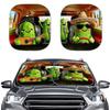 Car Shading, Car Window Shading, Sun Protection, Heat Insulation, Front Gear 3D Animal Printing, Car Shading