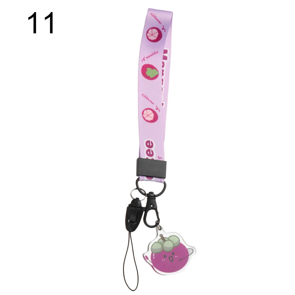 Подвесной шнур Веревка для подвешивания Лариат Ремешок Ремешок для телефона Брелок Веревка на запястье Милый фруктовый ремешок